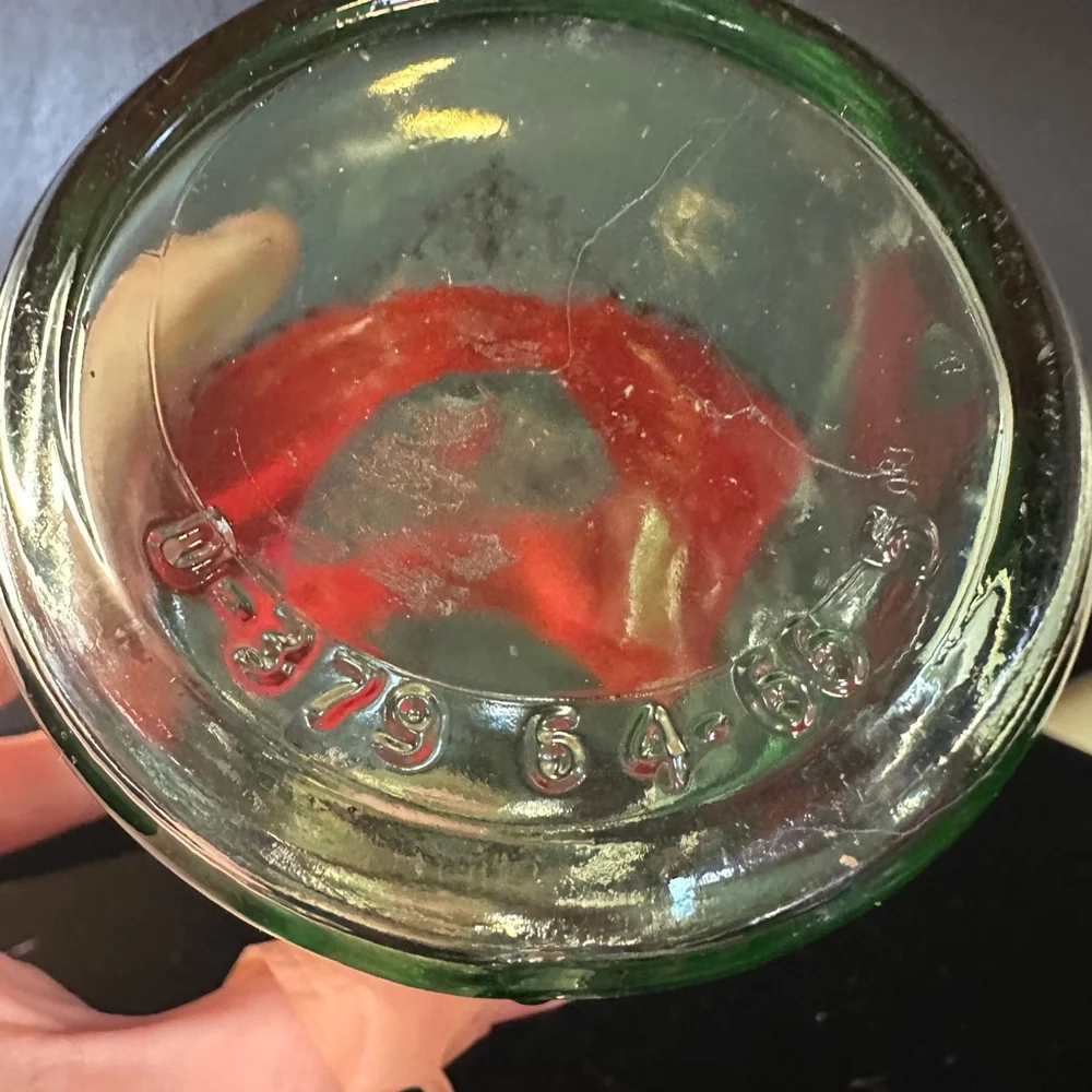 vintage Old Fitzgerald bourbon glass decanter